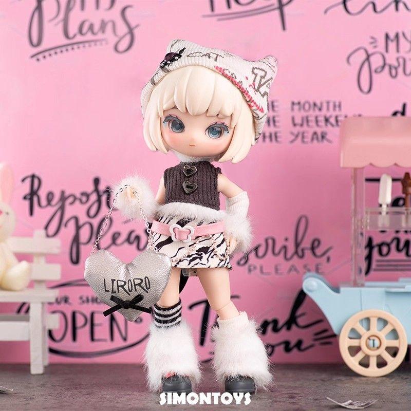 SIMONTOYS 莉洛洛 二進法 甘いお菓子シリーズ 1/12スケール BJD 可動ジョイント ドール セット付き コレクション ギフトに最適