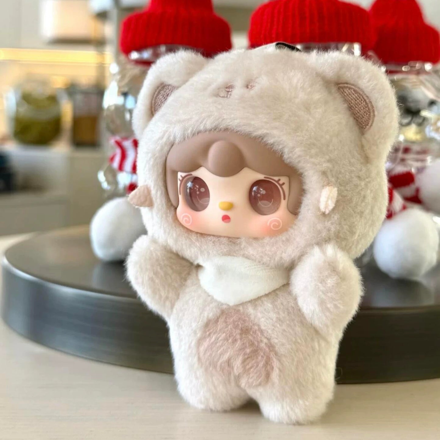 Yooki Oxygen 第4世代 バイトベアシリーズ ぬいぐるみ ビニール製 ブラインドボックス 女の子へのかわいいバッグチャームギフト