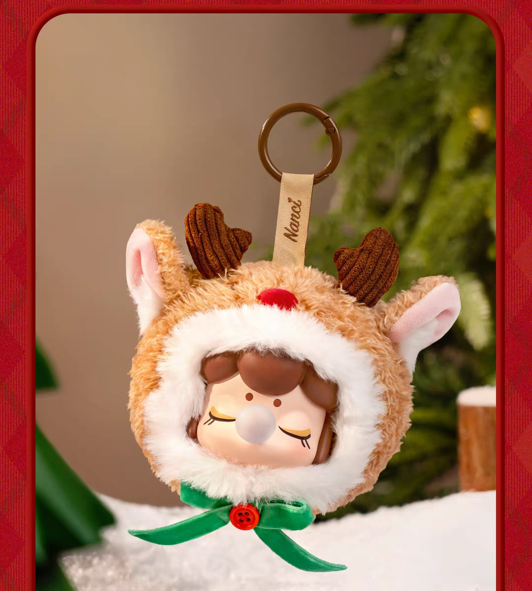 本物のRuolai Nanciクリスマスシリーズビニールぬいぐるみブラインドボックスフィギュア、女性へのギフト