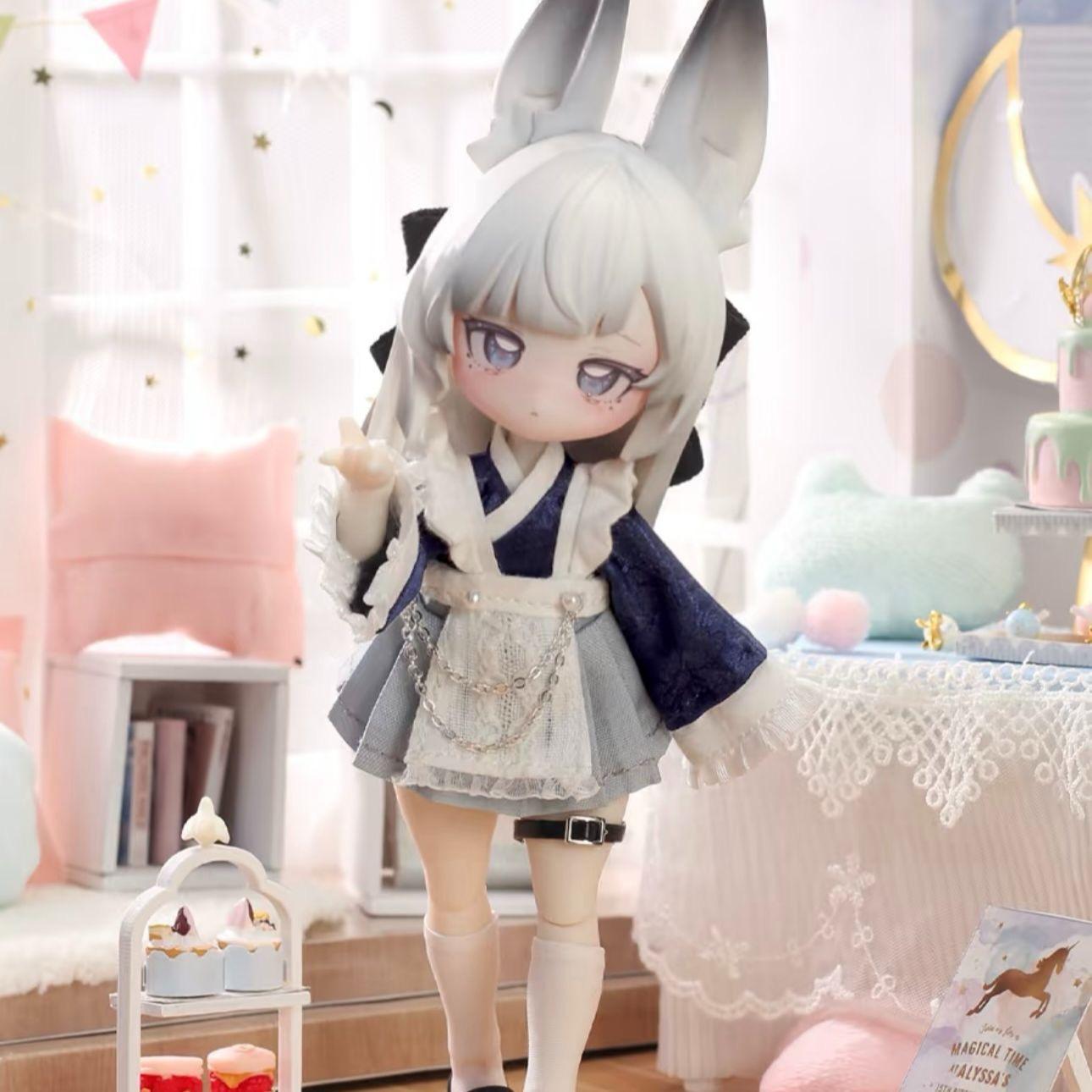 正規品 非食用フィギュア 12分bjd ブラインドボックス 跳月 タイムラビット ポケモン 可動フィギュア ガチャ プレゼント 女の子