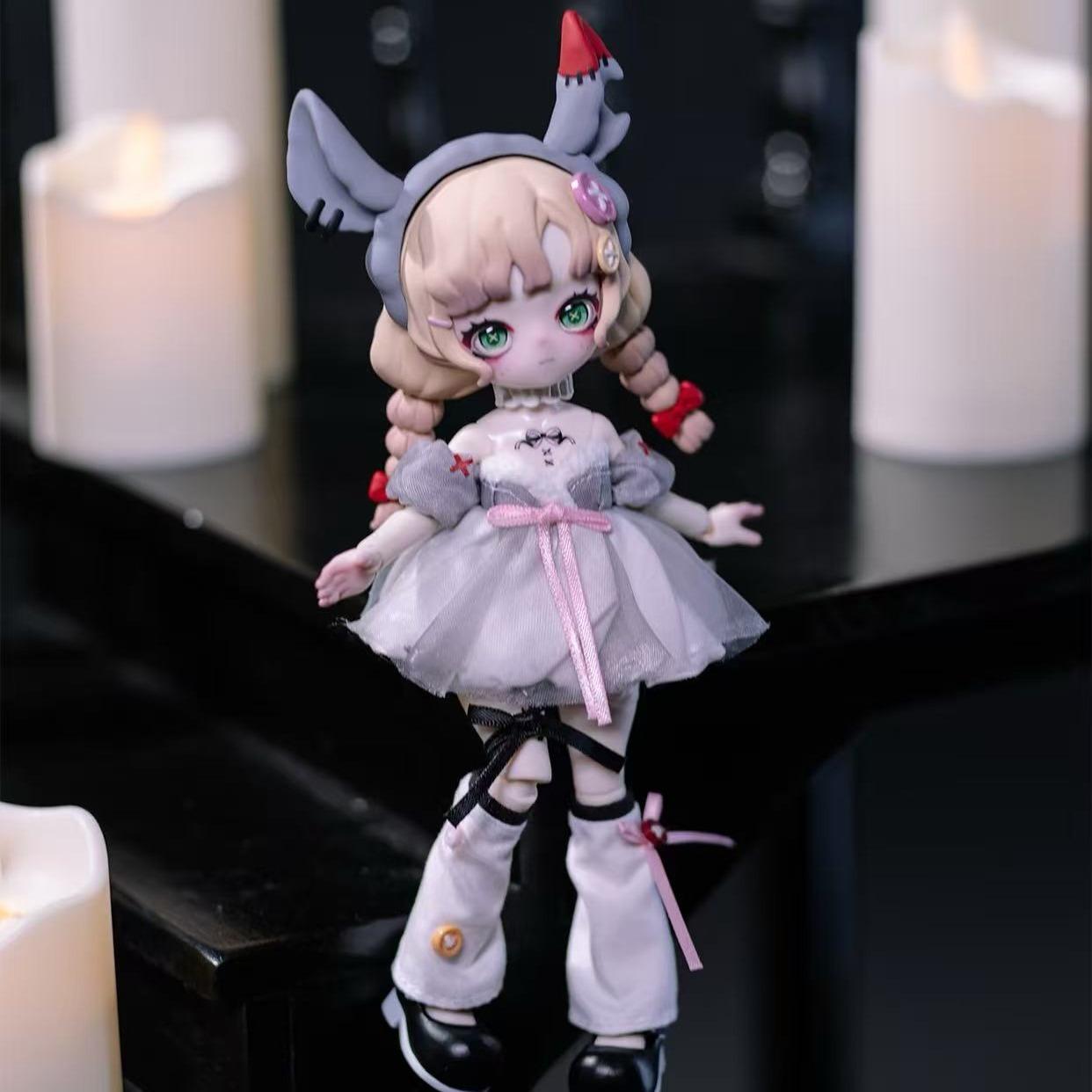 Nyssa:グロテスクナイトメアブラインドボックス-1/12スケールBJDアーティキュレートフィギュア、トレンディなコレクタブルトイ